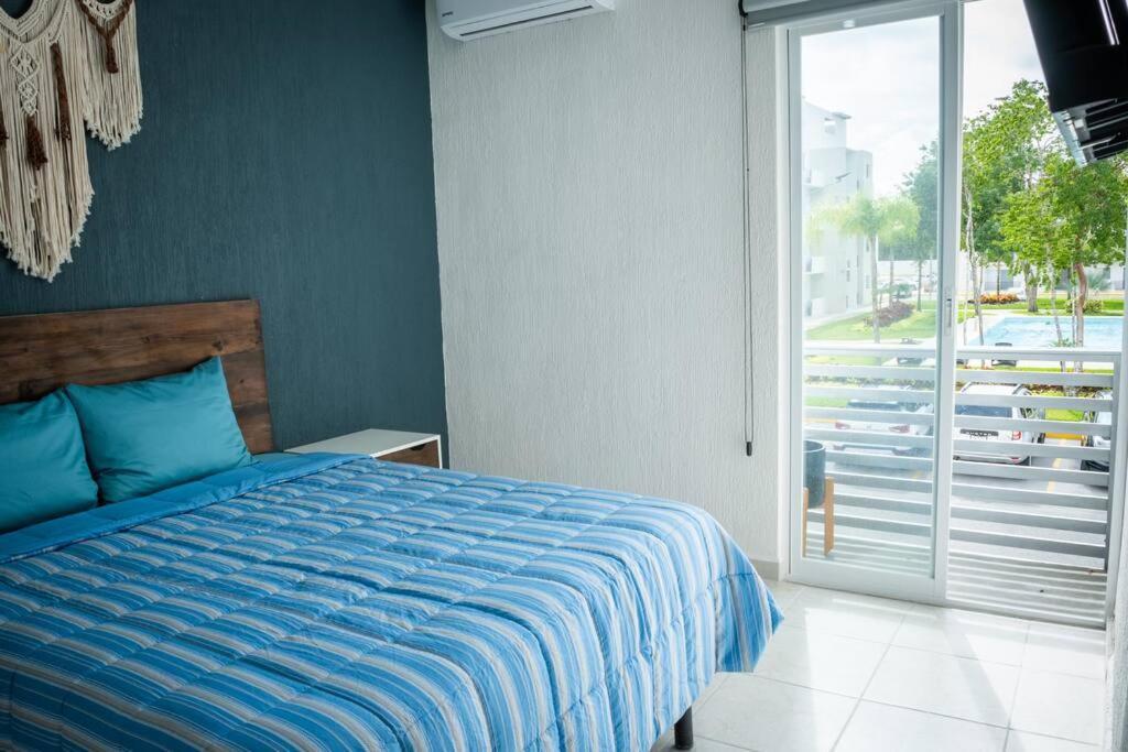 Depto 2 Rec. Con Vista A La Piscina En C. Privada Apartment Playa del Carmen Luaran gambar