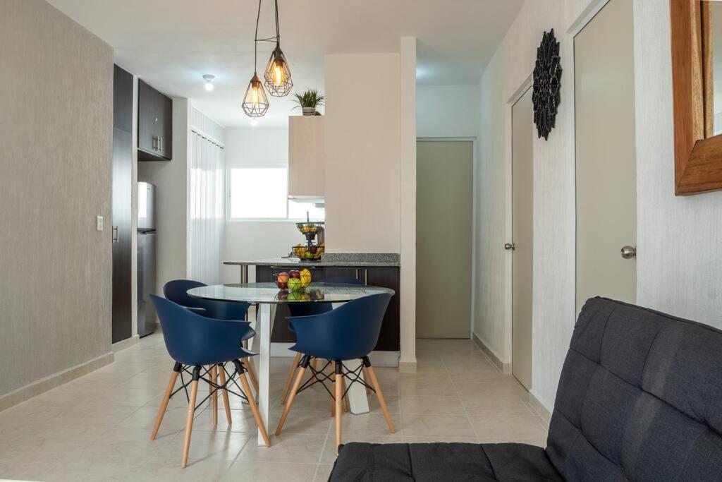 Depto 2 Rec. Con Vista A La Piscina En C. Privada Apartment Playa del Carmen Luaran gambar