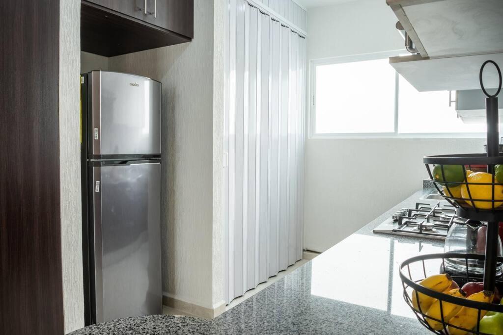 Depto 2 Rec. Con Vista A La Piscina En C. Privada Apartment Playa del Carmen Luaran gambar